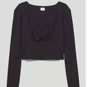 NWT Aritzia Wilfred Free Black Orbit Longsleeve